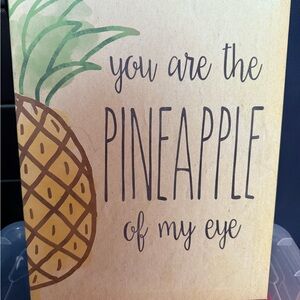 Pineapple Wall Art - Yellow and Green